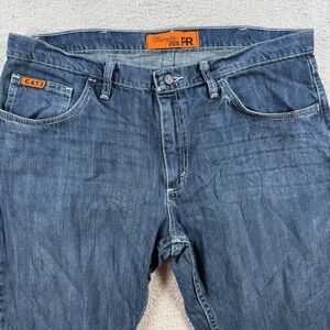 Wrangler Jeans Mens 36x30 Blue 20X FR Denim Straight Western Cowboy Rodeo Work